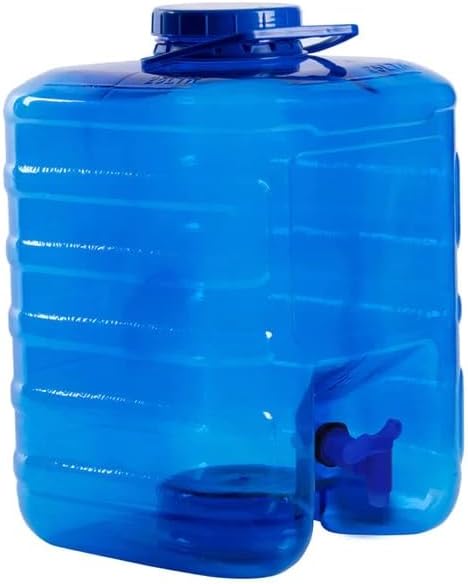 20L Plastic Water Container with Tap & Carry Handles