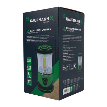 Kaufmann  Outdoor 2000LM Rechargeable Lantern