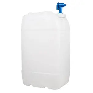 20L Plastic Water Container with Tap & Carry Handles